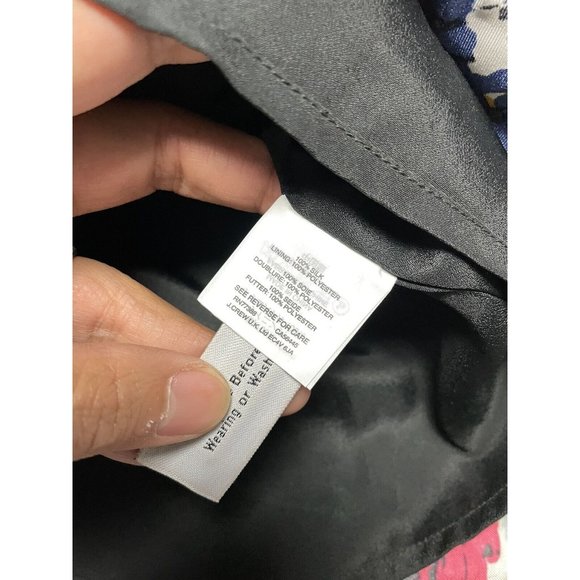 J. CREW Brushstroke 100% silk dress with spaghetti straps size 4 - Picture 4 of 8